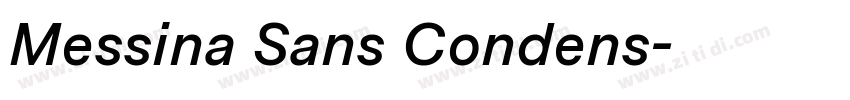 Messina Sans Condens字体转换
